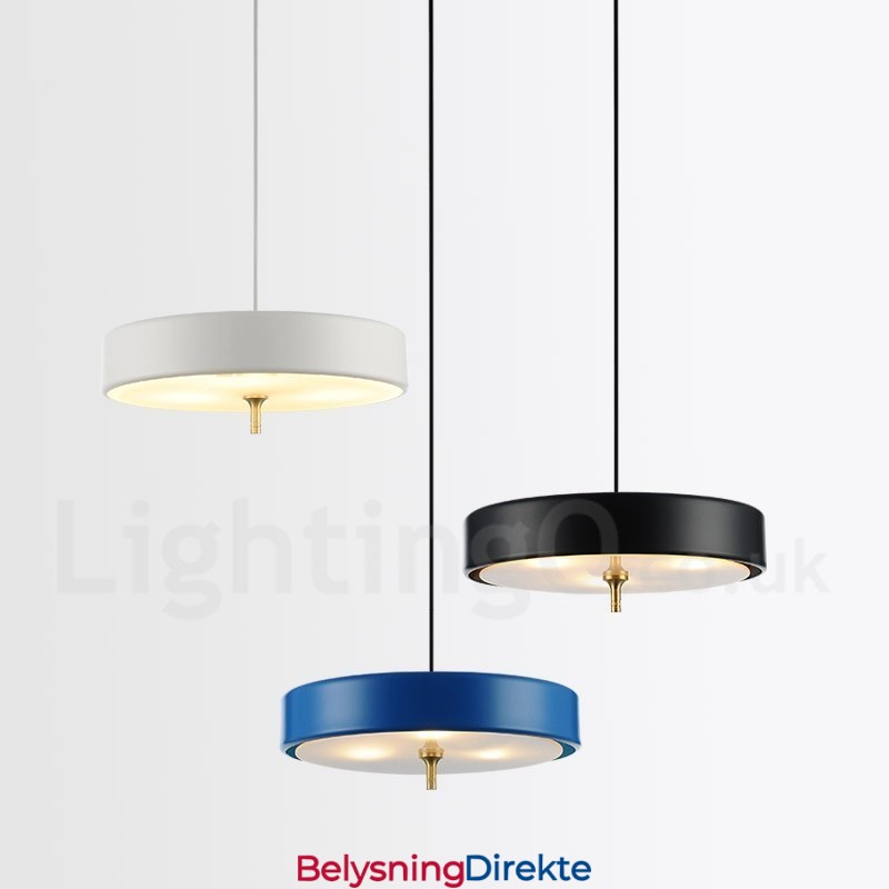 1 Lys Moderne Samtidskunst Luksuriøs Pendellampe Med Glassskjerm