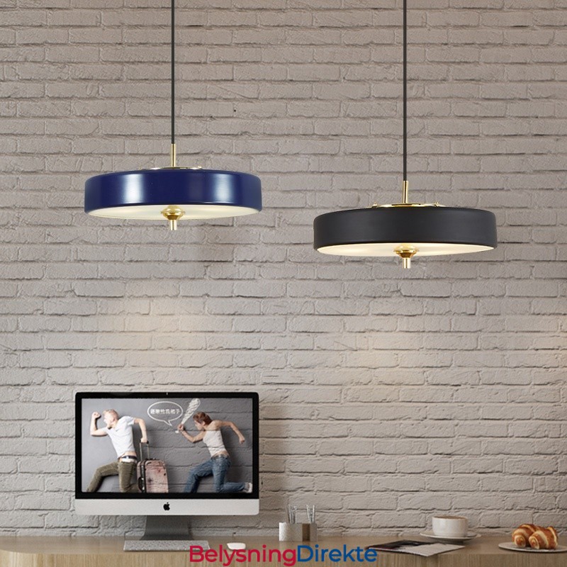 1 Lys Moderne Samtidskunst Luksuriøs Pendellampe Med Glassskjerm