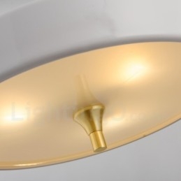 1 Lys Moderne Samtidskunst Luksuriøs Pendellampe Med Glassskjerm