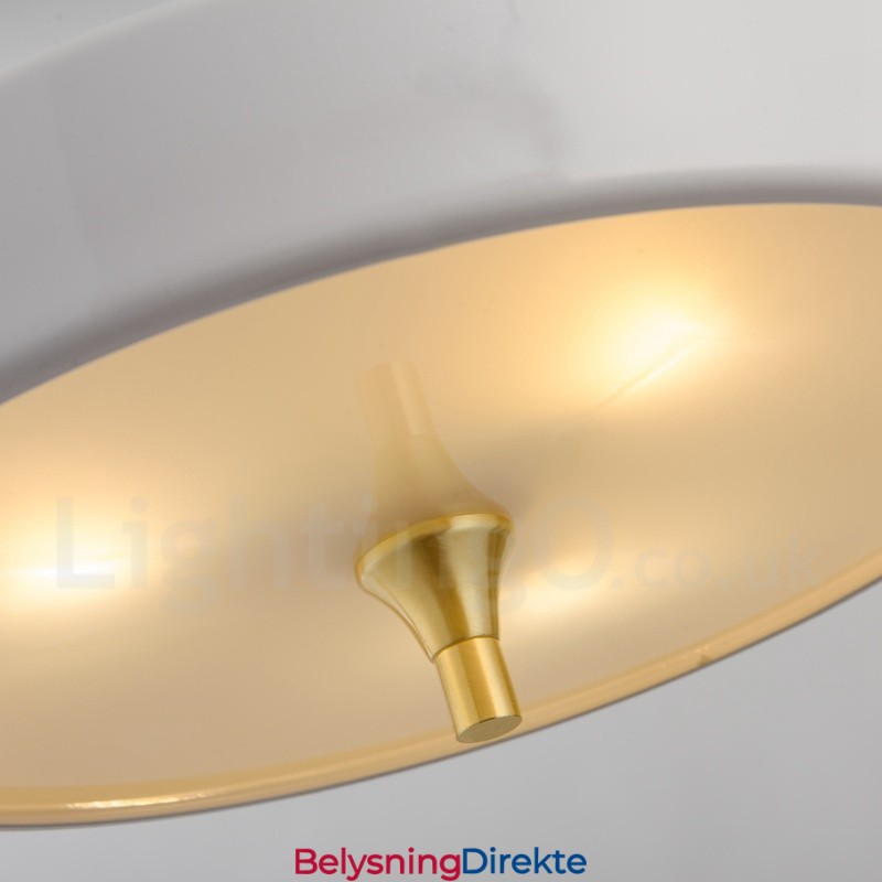 1 Lys Moderne Samtidskunst Luksuriøs Pendellampe Med Glassskjerm