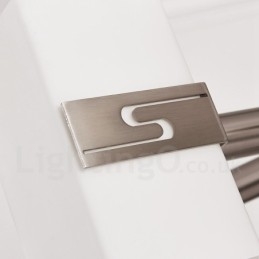 Moderne Lysekrone Med 6 Lys Og Glassskjerm