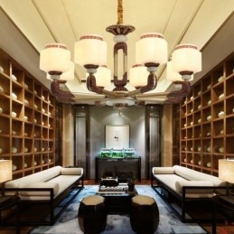 8 Lys Retro Tradisjonell Luksus Lobbylysekrone I Sinklegering Med Glassskjerm