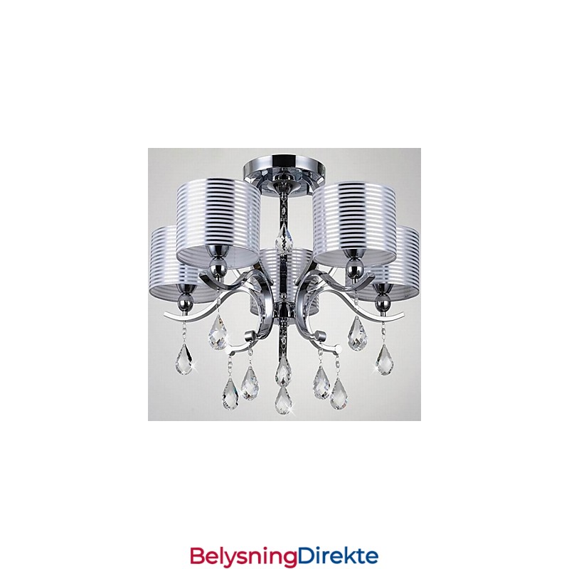 Moderne K9 Krystalllysekrone Med 6 Lys
