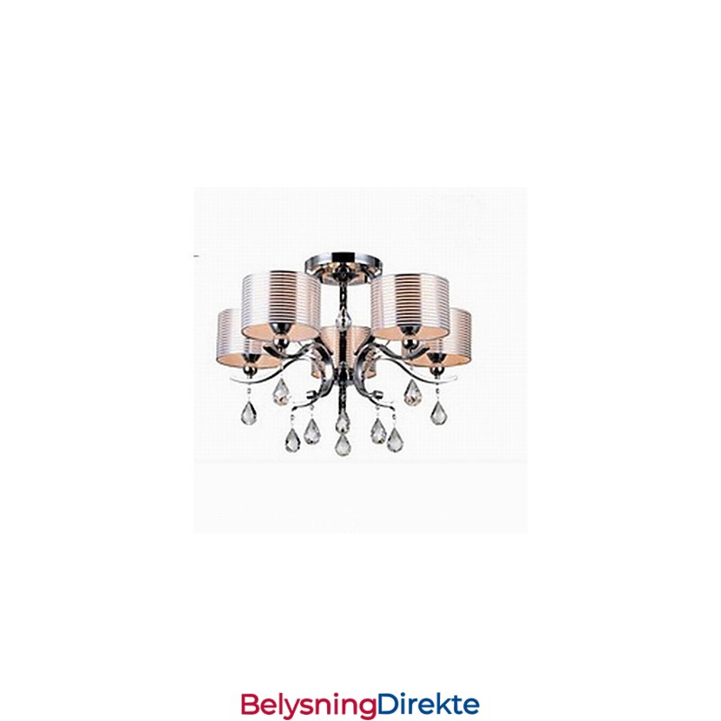 Moderne K9 Krystalllysekrone Med 6 Lys