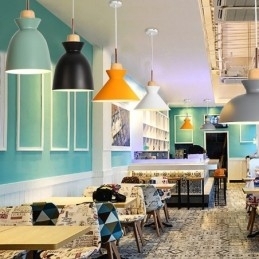 1 Lys Moderne Samtidskunstnerisk Stål Pendellampe Med Skjerm I Aluminiumslegering