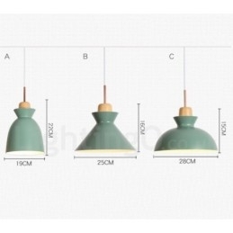 1 Lys Moderne Samtidskunstnerisk Stål Pendellampe Med Skjerm I Aluminiumslegering