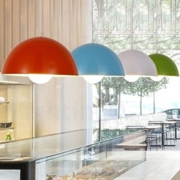 1 Lys Moderne Samtidskunstnerisk Stål Pendellampe Med Skjerm I Aluminiumslegering