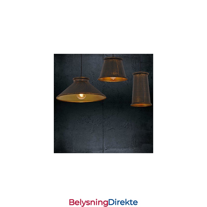 Lysekrone I Ministil, Moderne, Samtidskunst, Metall, Anhengslampe Med 3 Lys