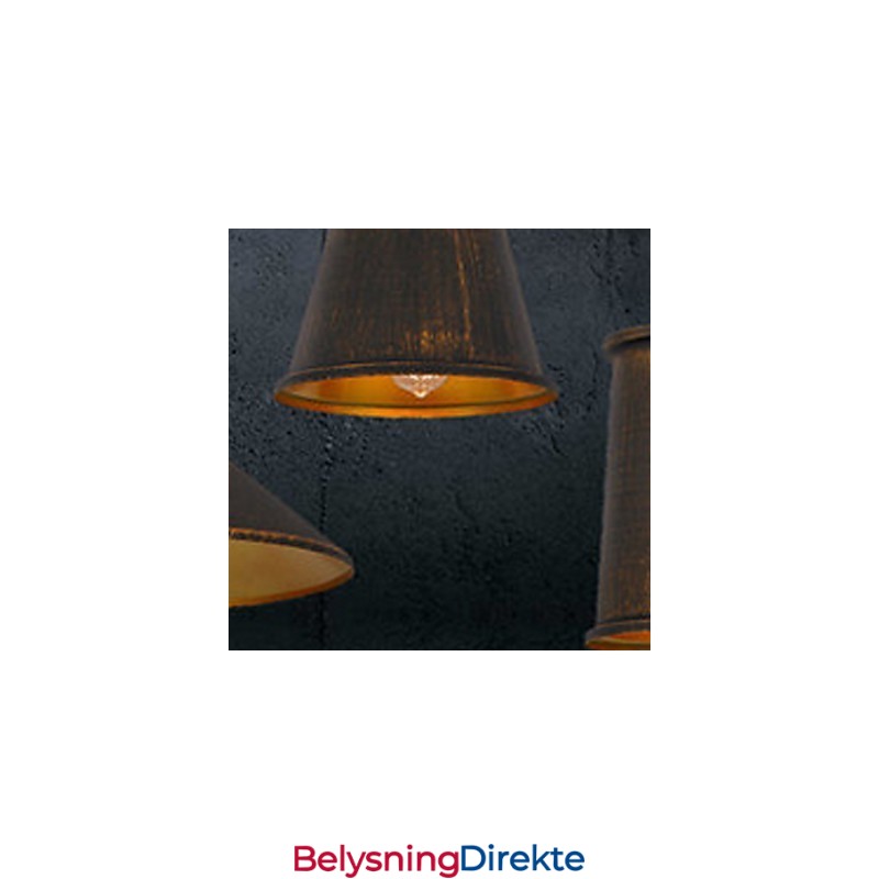 Lysekrone I Ministil, Moderne, Samtidskunst, Metall, Anhengslampe Med 3 Lys