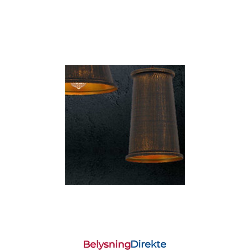 Lysekrone I Ministil, Moderne, Samtidskunst, Metall, Anhengslampe Med 3 Lys