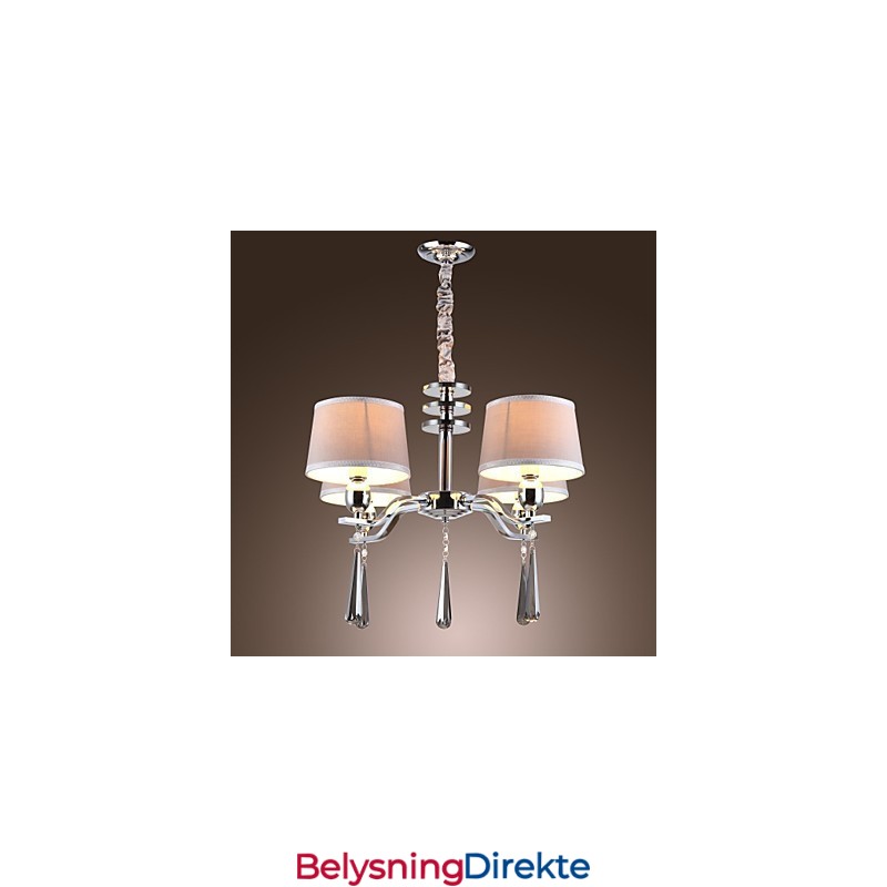 Moderne Samtids Tradisjonell Klassisk Rustikk Hytte Vintage Øy Krystall Krom Metall Lysekrone