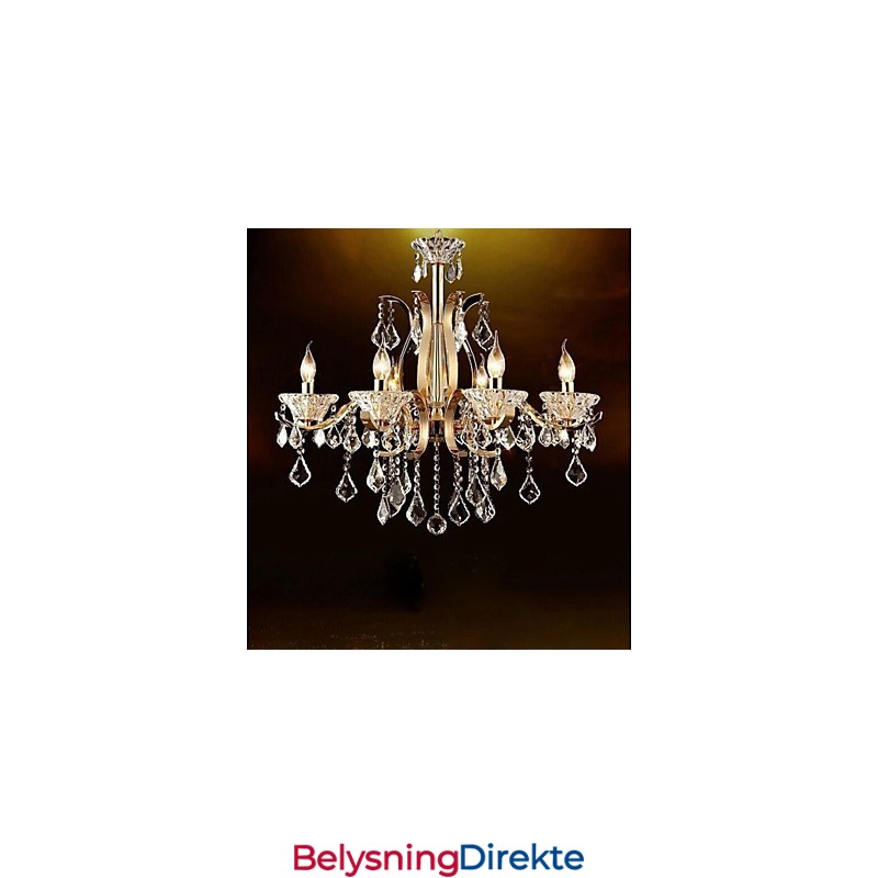 Krystalllysekrone I Smijern Av Høy Kvalitet Med 8 Lys