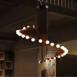 Landlig Maling Metalllysekrone