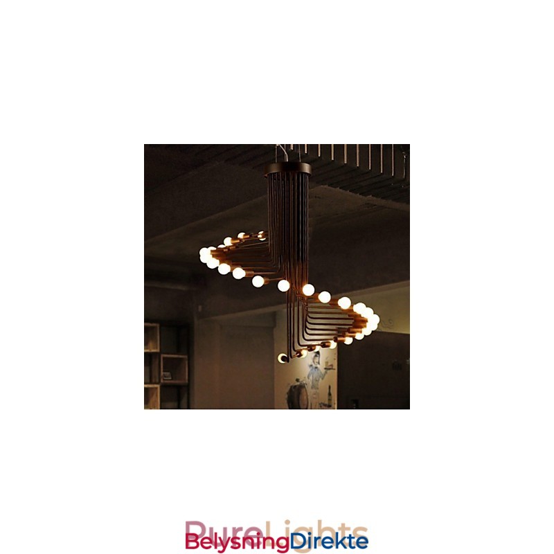 Landlig Maling Metalllysekrone