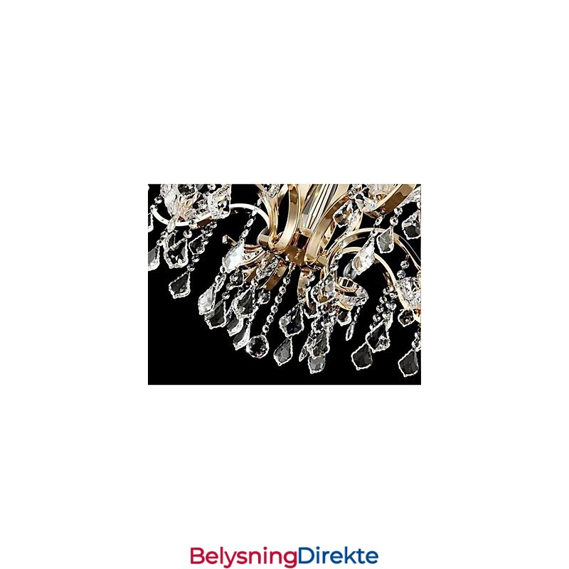 Krystalllysekrone I Smijern Av Høy Kvalitet Med 8 Lys