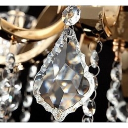 Krystalllysekrone I Smijern Av Høy Kvalitet Med 8 Lys