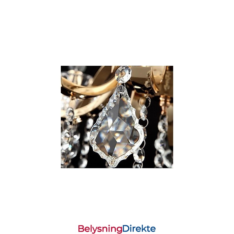 Krystalllysekrone I Smijern Av Høy Kvalitet Med 8 Lys