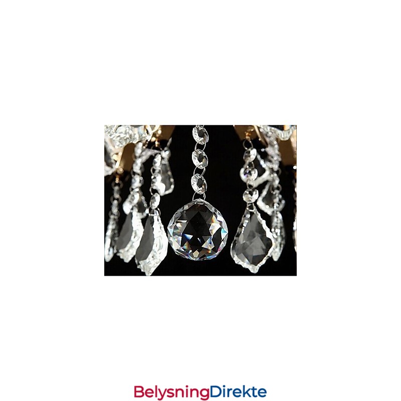 Krystalllysekrone I Smijern Av Høy Kvalitet Med 8 Lys