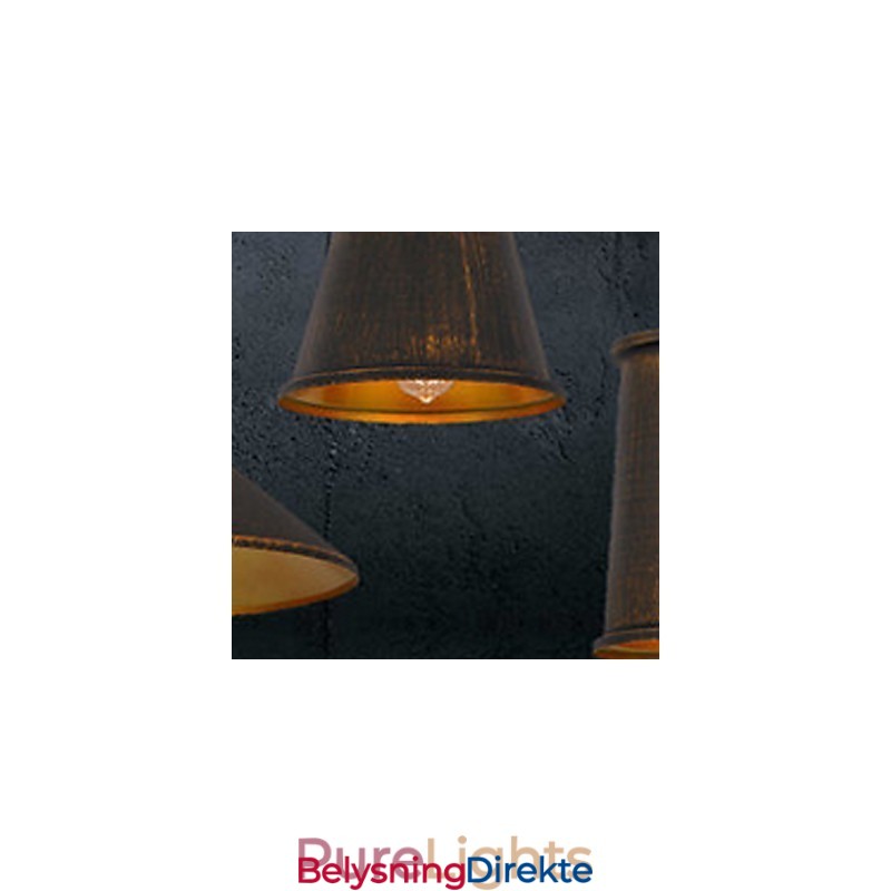 3-Lys Lysekrone I Ministil, Moderne, Samtidskunstnerisk Metallanhengslampe