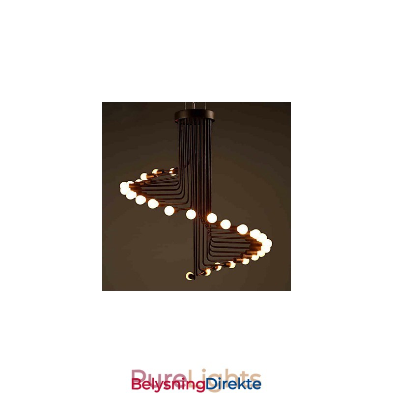 Landlig Maling Metalllysekrone