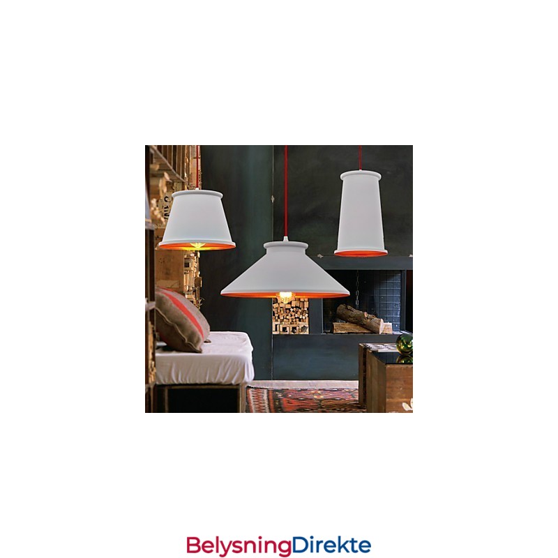 Lysekrone I Ministil, Moderne, Samtidskunst, Metall, Anhengslampe Med 3 Lys