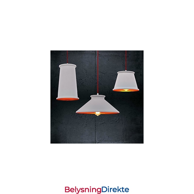 Lysekrone I Ministil, Moderne, Samtidskunst, Metall, Anhengslampe Med 3 Lys