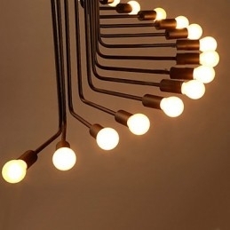 Landlig Maling Metalllysekrone