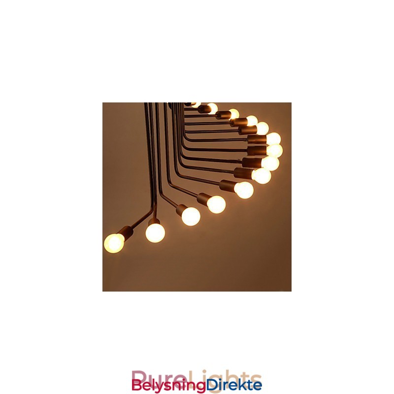 Landlig Maling Metalllysekrone