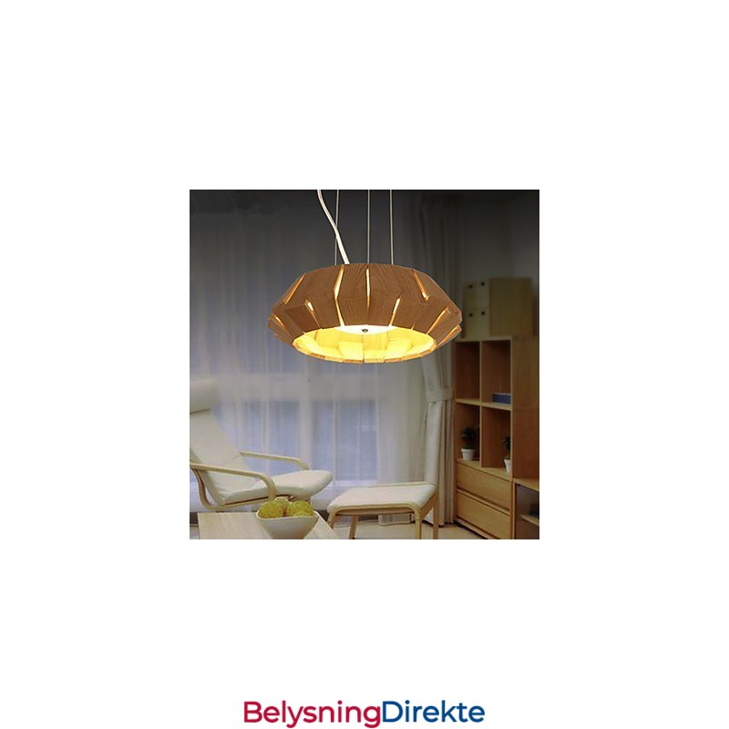 Lysekrone I Landlig Tre, Bambus