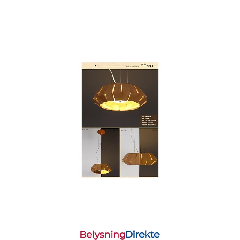 Lysekrone I Landlig Tre, Bambus