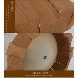 Lysekrone I Landlig Tre, Bambus