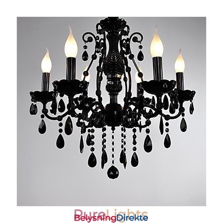 Moderne Samtids Tradisjonell Klassisk Landlig Globe Krystall Ministil Andre Metall Lysekrone