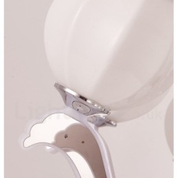 6 Lys Moderne Samtidskunst Luksuriøs Pendellampe Med Glassskjerm