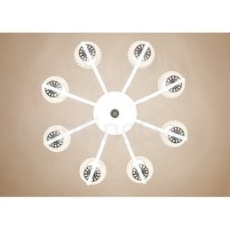 Retro Rustikk Luksuriøs Krystall Pendellampe Med Glassskjerm