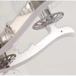 Retro Rustikk Luksuriøs Krystall Pendellampe Med Glassskjerm