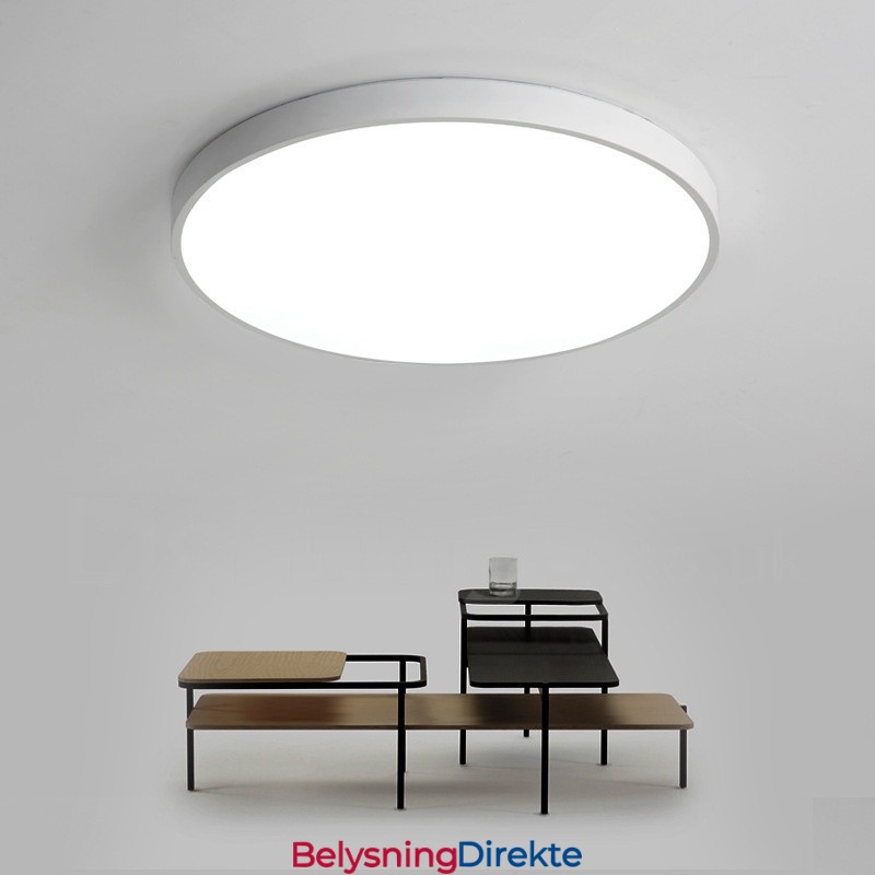 Ultratynne Dimbare Moderne, Samtidskunstneriske Nordiske Taklamper Med Innfelt Montering Og Akrylskjerm Med Fjernkontroll, Kan Også Brukes Som Vegglampe