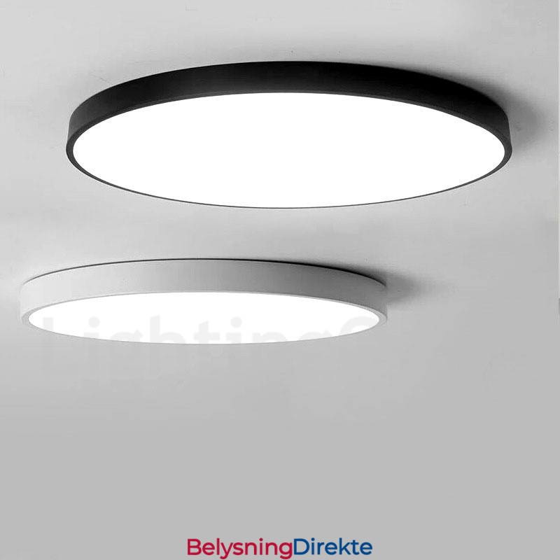 Ultratynne Dimbare Moderne, Samtidskunstneriske Nordiske Taklamper Med Innfelt Montering Og Akrylskjerm Med Fjernkontroll, Kan Også Brukes Som Vegglampe