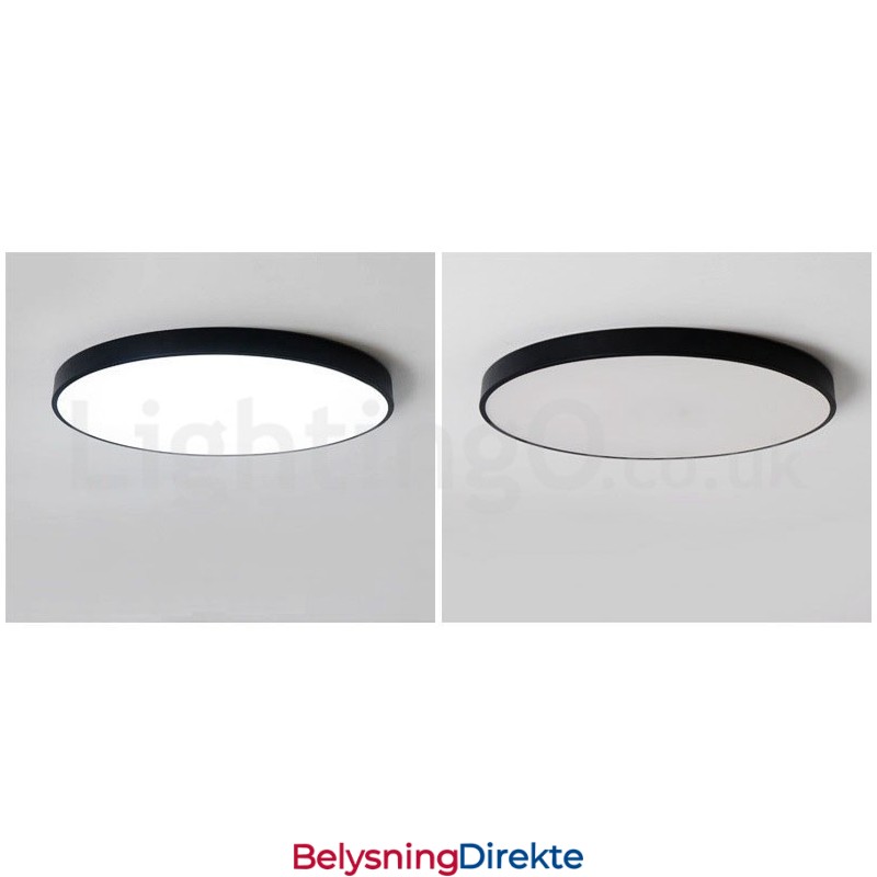 Ultratynne Dimbare Moderne, Samtidskunstneriske Nordiske Taklamper Med Innfelt Montering Og Akrylskjerm Med Fjernkontroll, Kan Også Brukes Som Vegglampe