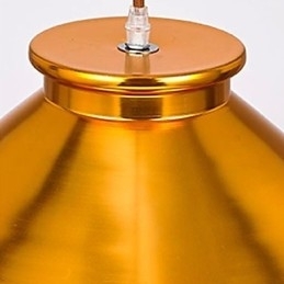 Lysekrone I Ministil, Moderne, Samtidskunst, Metall, Anhengslampe Med 3 Lys