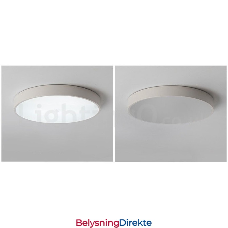 Ultratynne Dimbare Moderne, Samtidskunstneriske Nordiske Taklamper Med Innfelt Montering Og Akrylskjerm Med Fjernkontroll, Kan Også Brukes Som Vegglampe