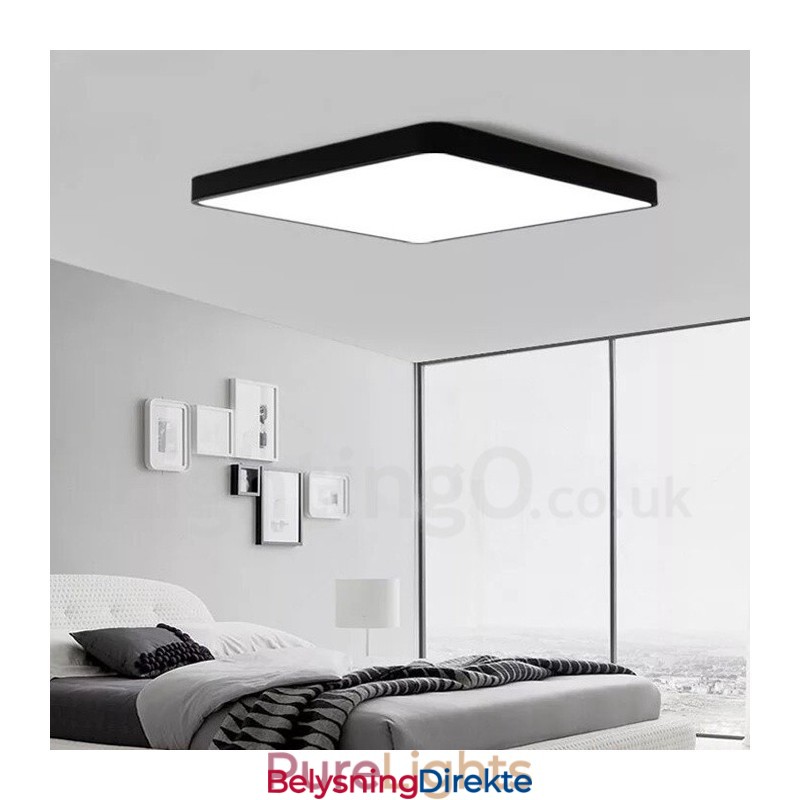 Dimmbare Moderne, Samtidskunstneriske Nordiske Taklamper Med Innfelt Montering Og Akrylskjerm Og Fjernkontroll