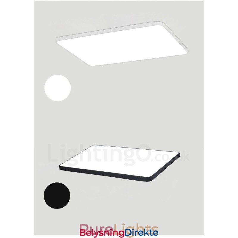 Dimmbare Moderne, Samtidskunstneriske Nordiske Taklamper Med Innfelt Montering Og Akrylskjerm Og Fjernkontroll