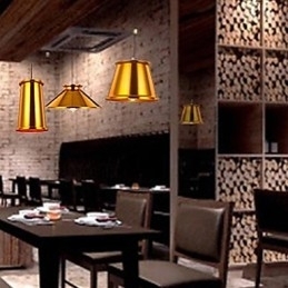 Lysekrone I Ministil, Moderne, Samtidskunst, Metall, Anhengslampe Med 3 Lys