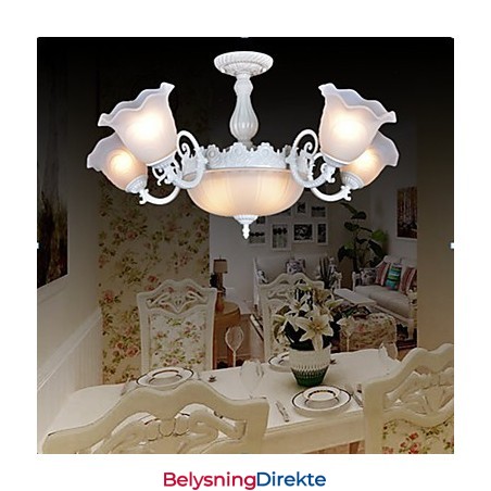 Innfelt Belysning Hvit Europeisk Retro Klassisk