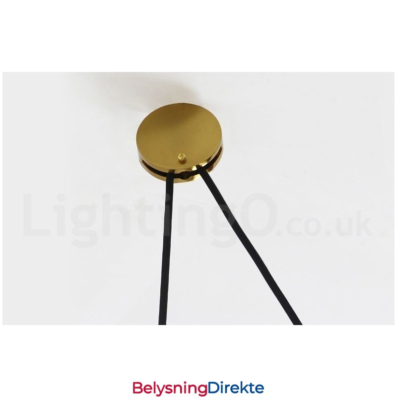 Ren Kobber Moderne Samtidskunst Nordisk Stil Rise And Fall Pendellampe Messing Taklampe