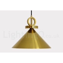Ren Kobber Moderne Samtidskunst Nordisk Stil Rise And Fall Pendellampe Messing Taklampe