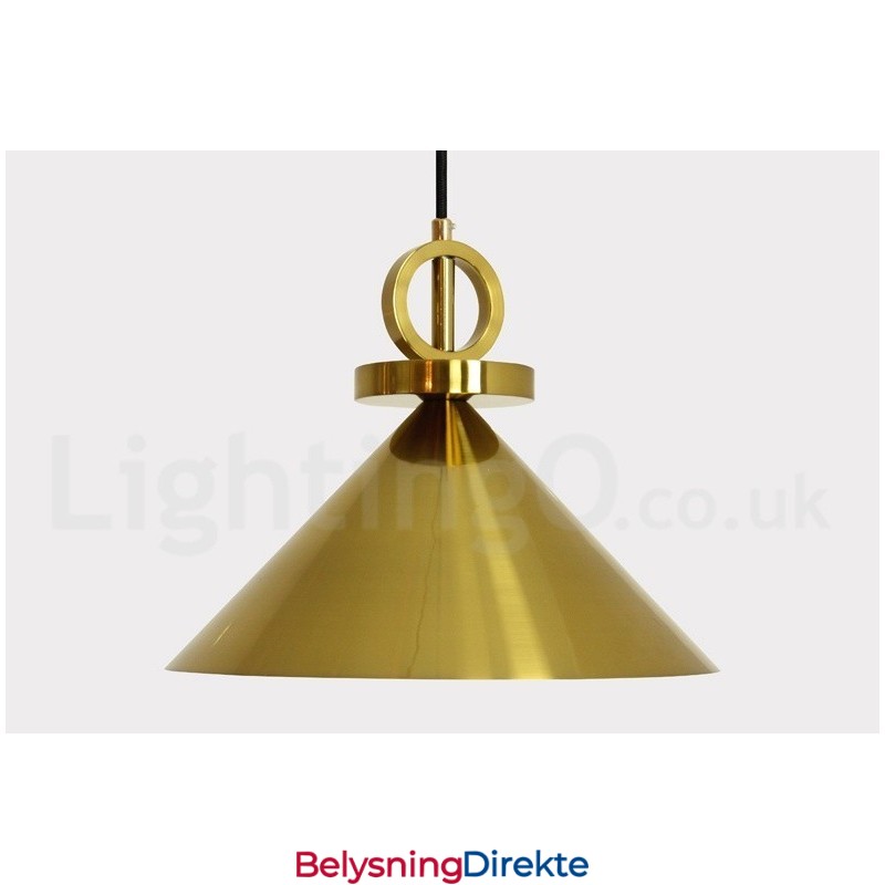 Ren Kobber Moderne Samtidskunst Nordisk Stil Rise And Fall Pendellampe Messing Taklampe