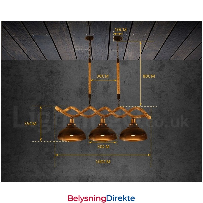 3-Lys Pendellampe I Tak