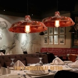 Rustikk Retro Vintage Pendellampe Med 1 Lys I Loftstil