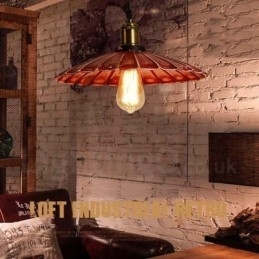 Rustikk Retro Vintage Pendellampe Med 1 Lys I Loftstil